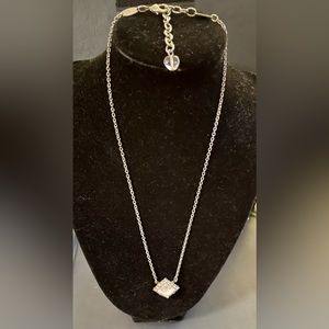 Sabika frosted white stone necklace